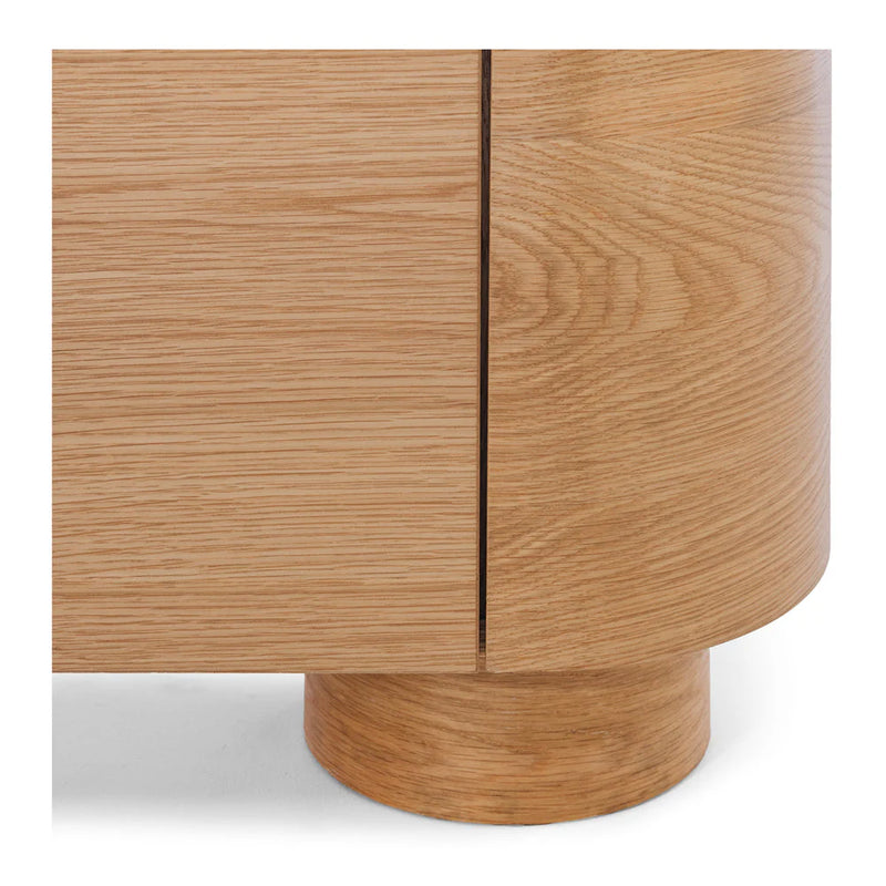 Akita Natural Oak Bar Cabinet (Oak Top)