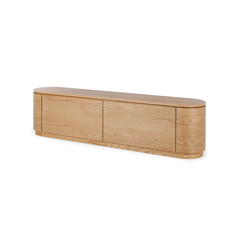 Akita Natural Oak Tv Stand (Oak Top)