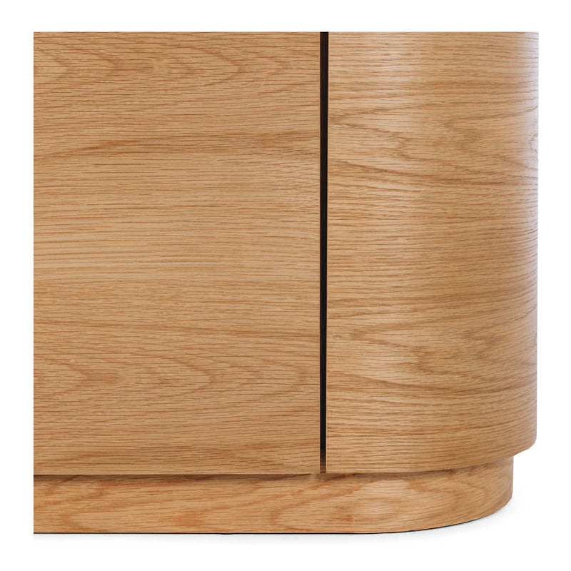 Akita Natural Oak Tv Stand (Turkish Rose Top)