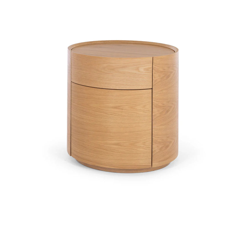 Muse Natural Oak Bedside 2drw (Oak Top)