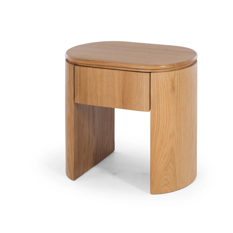 Clover Natural Oak Bedside 1drw (Oak Top)