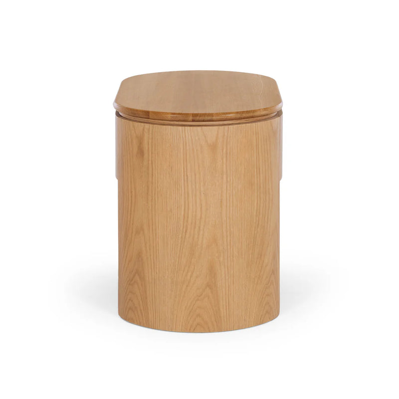 Clover Natural Oak Bedside 1drw (Oak Top)