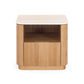 Stash Natural Oak Bedside 1drw (Travertine Top)