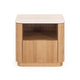 Stash Natural Oak Bedside 1drw (Travertine Top)