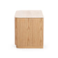 Stash Natural Oak Bedside 1drw (Travertine Top)