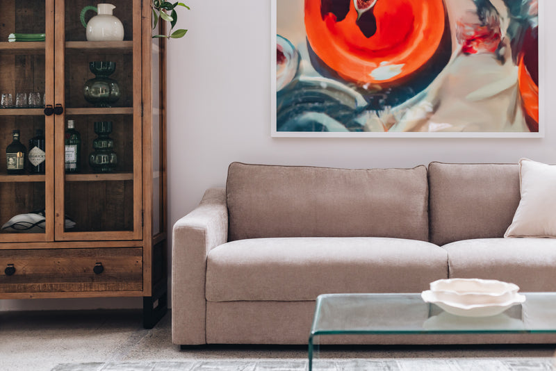 Asha 3 Seater Sofa - Latte