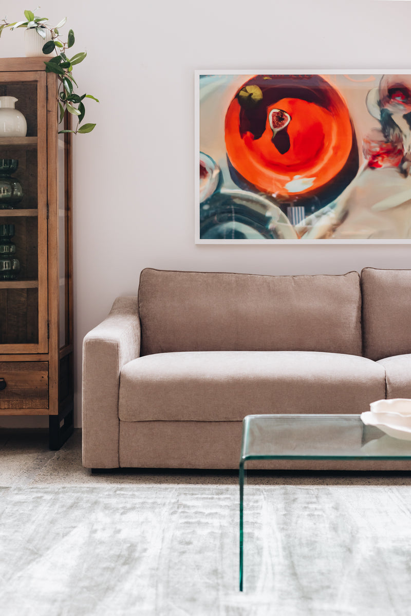 Asha 3 Seater Sofa - Latte