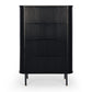 Anders Tallboy 4 Drawers (Black Oak)