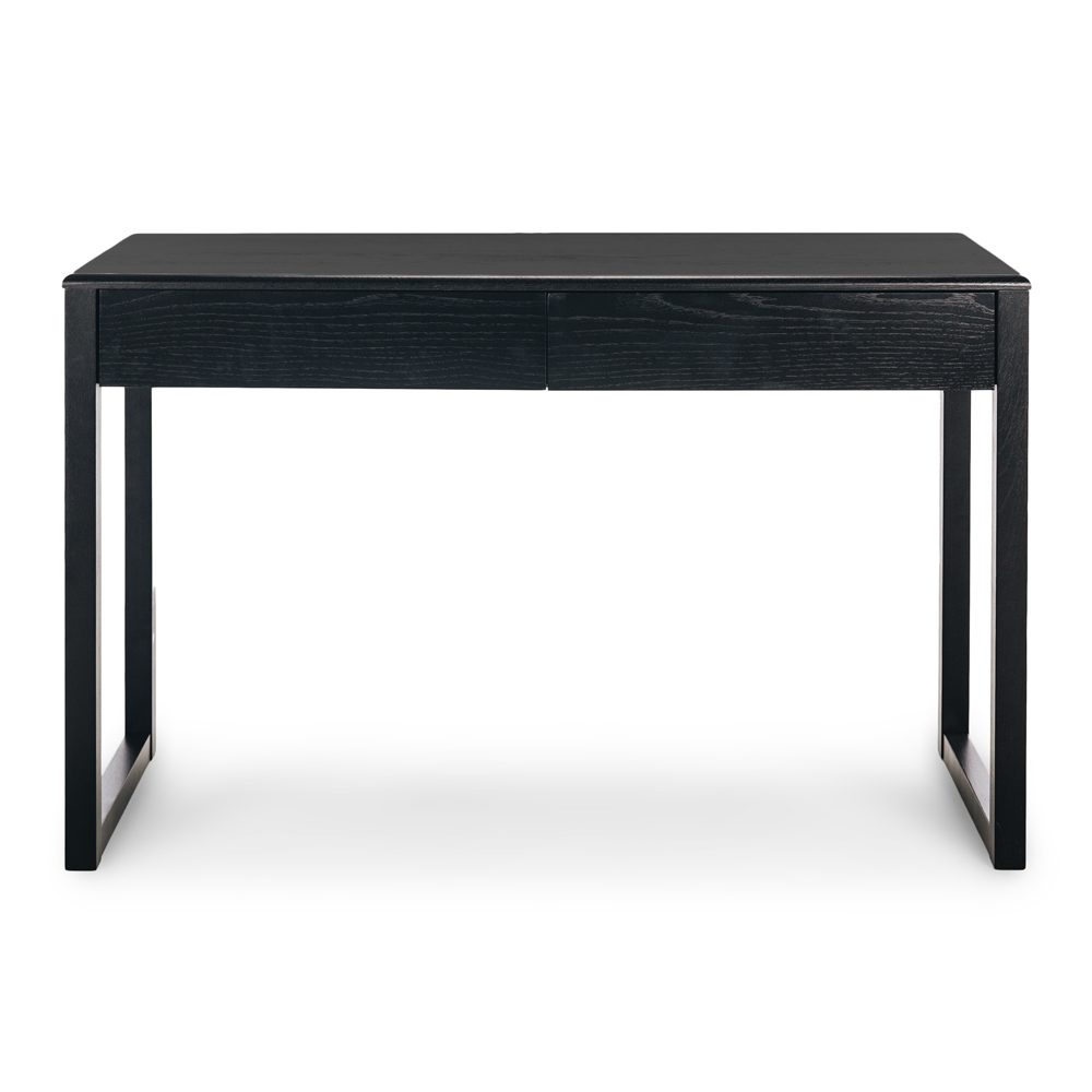 Avalon Black Oak Desk (Oak Top)