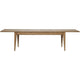 BOSQUET DOUBLE EXT DINING TABLE - RUSTIC LIGHT