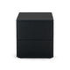 Cube Black Oak Side Table 2drw (Black Oak Top)