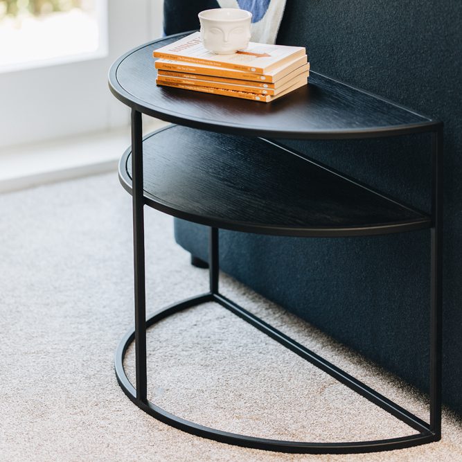 DECO End Table Black Oak