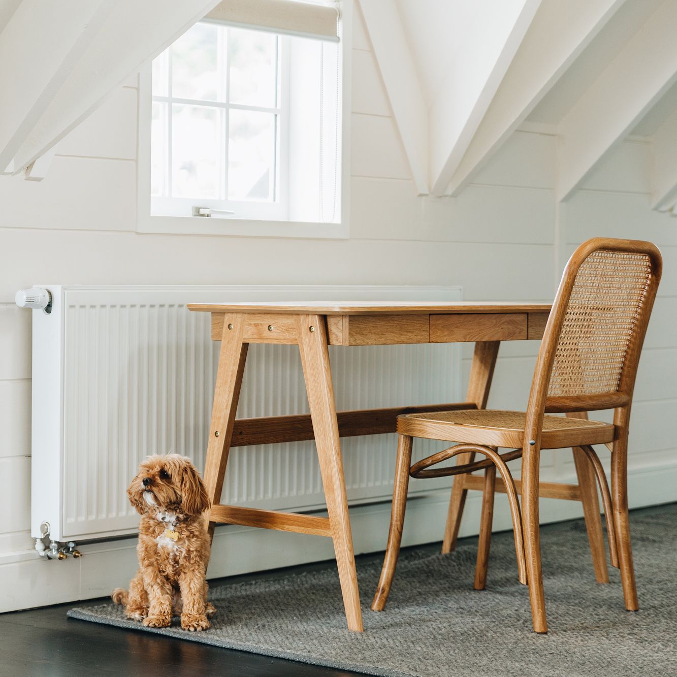 Radius Desk Oak