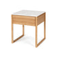 Avalon Natural Oak Side Table (Marble Top)