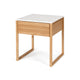 Avalon Natural Oak Side Table (Marble Top)