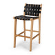 Indo Woven Highback Barstool Black