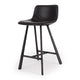 Rustic Barstool Vintage Black PU