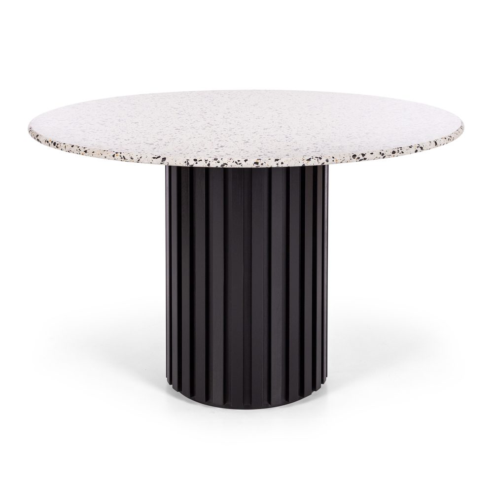 Terrazzo Dining Table 120rd (Black Oak)