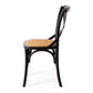 Villa X-Back Chair Aged Black Rattan Seat