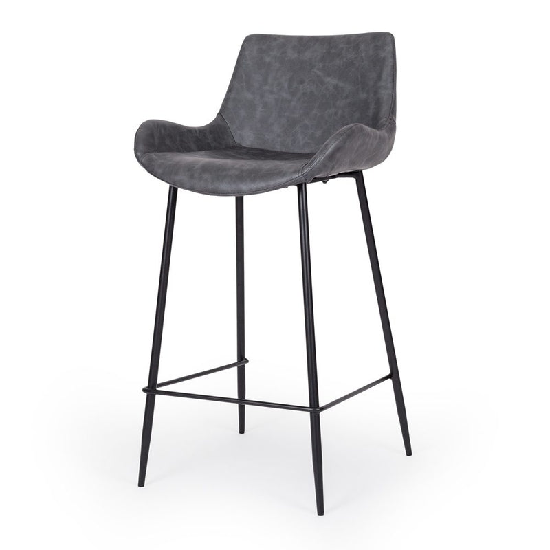 Vintage Barstool Grey PU
