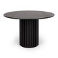 Rho Dining Table 120rd (Black Oak)