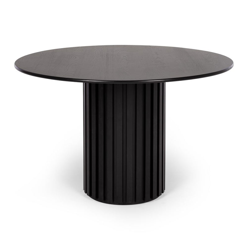 Rho Dining Table 120rd (Black Oak)