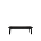 Vaasa Oak Bench Matte Black - 150cm