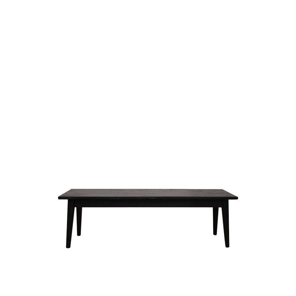 Vaasa Oak Bench Matte Black - 150cm