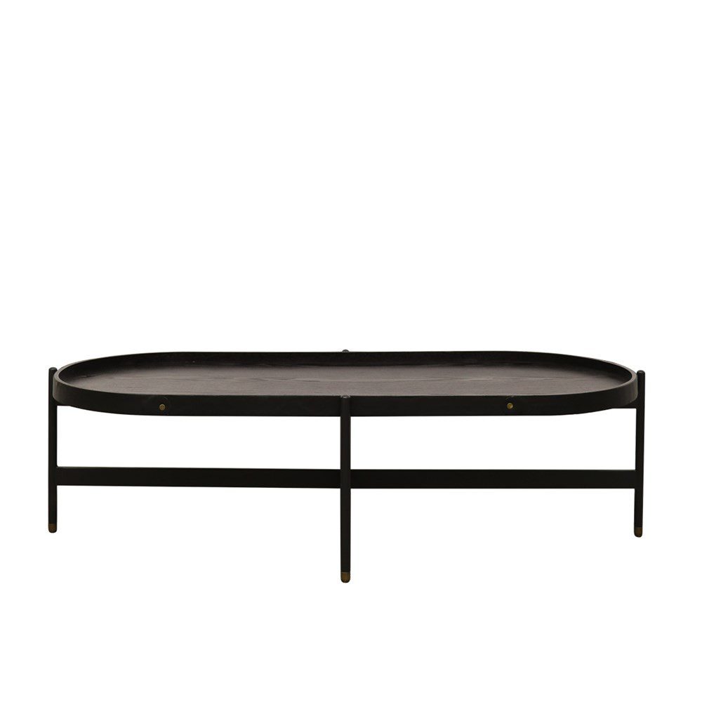 HAYWOOD OVAL COFFEE TABLE - BLACK