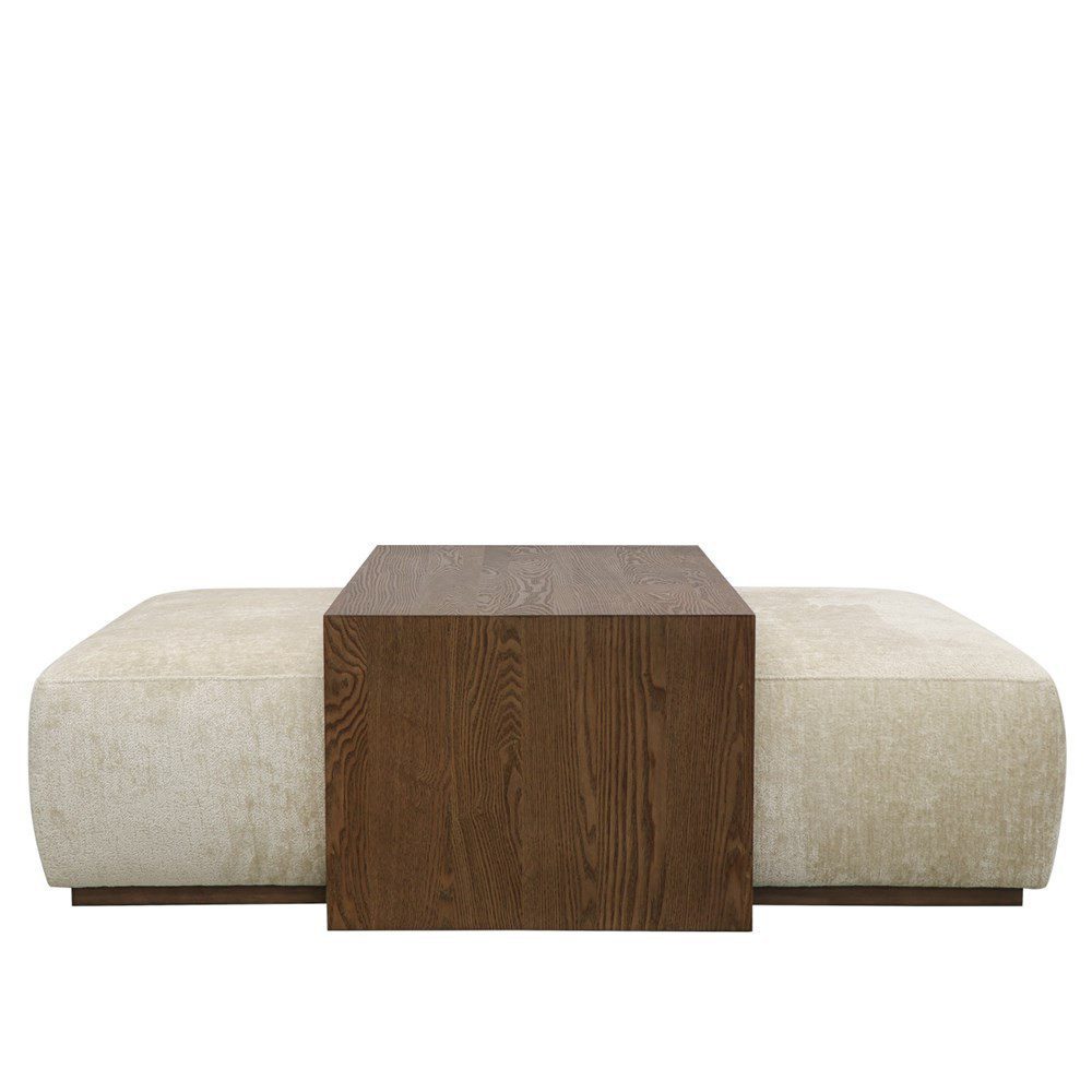 ADRIAN COFFEE TABLE / OTTOMAN SET - NATURAL