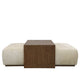 ADRIAN COFFEE TABLE / OTTOMAN SET - NATURAL