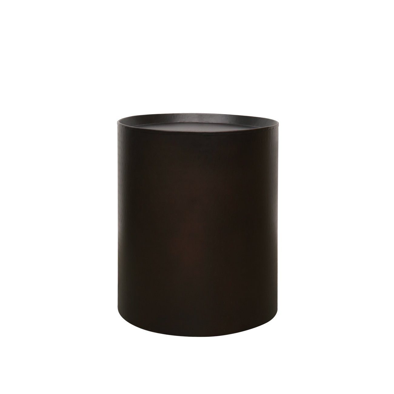 EATON DRUM SIDE TABLE - OILED BRONZE