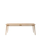 Rokke Dining Table 220cm - Solid Oak/Natural
