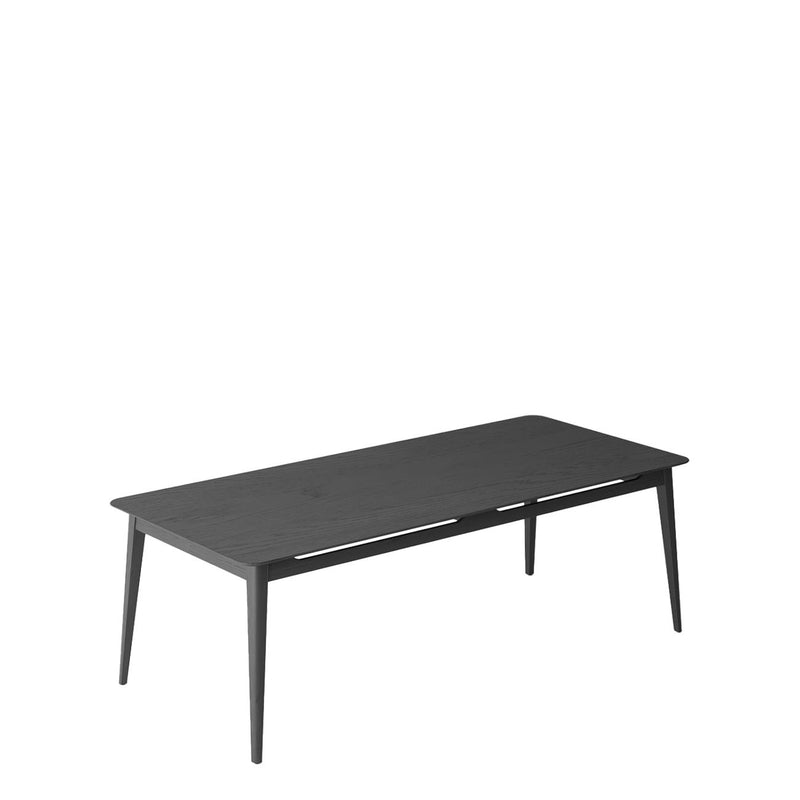 Rokke Dining Table 220cm - Solid Oak/Black