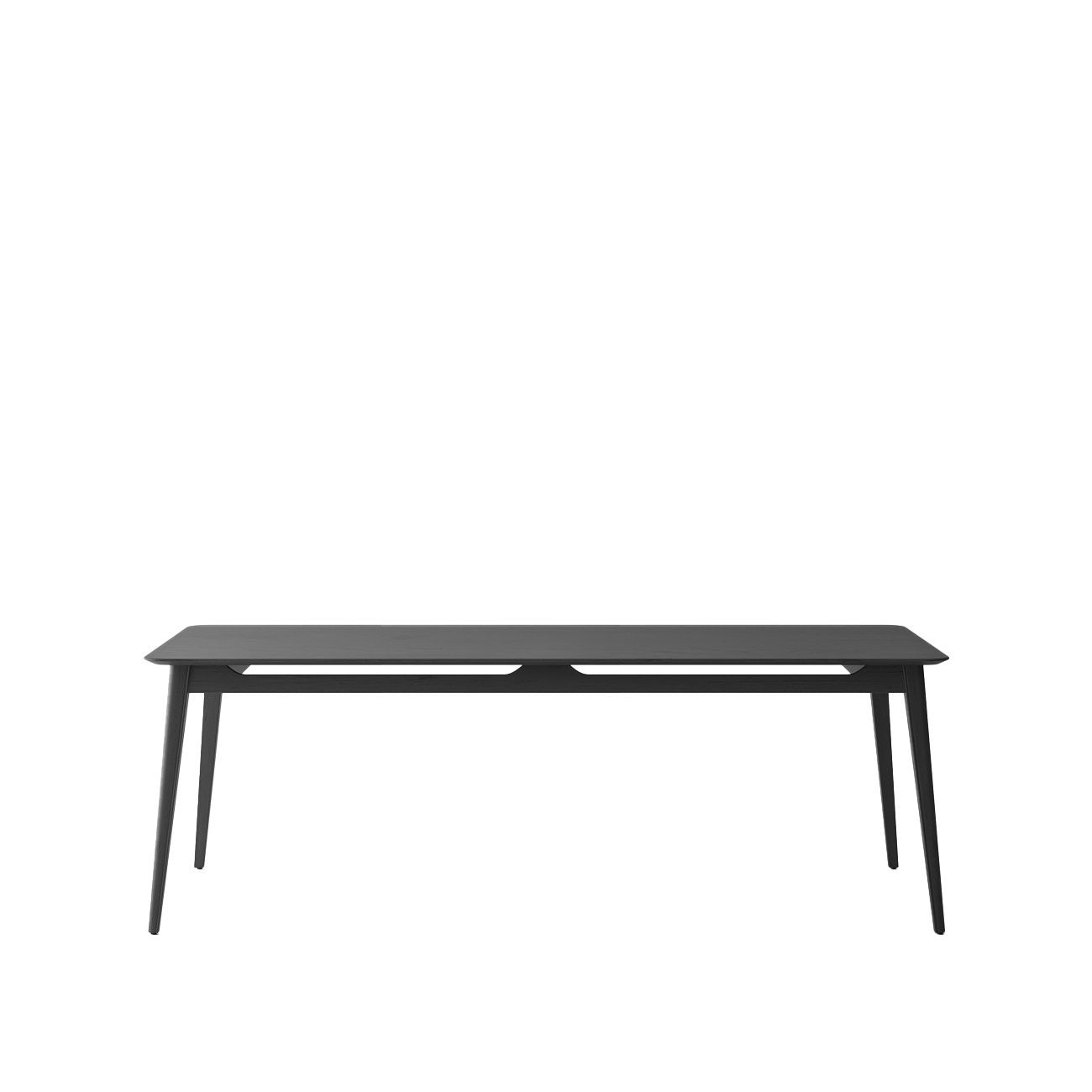 Rokke Dining Table 220cm - Solid Oak/Black