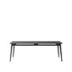 Rokke Dining Table 220cm - Solid Oak/Black