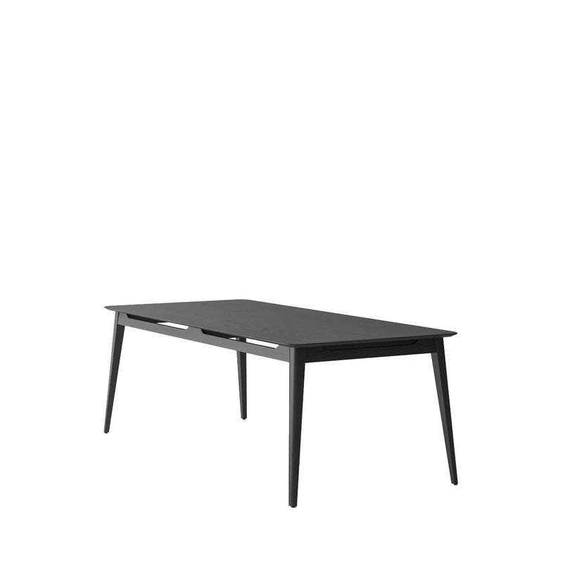 Rokke Dining Table 220cm - Solid Oak/Black