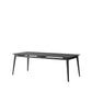 Rokke Dining Table 220cm - Solid Oak/Black