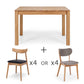 Oliver Floor Model Package Deal! - 1200 Extension table + x4 Wagner or Zurich Chairs!