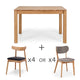 Oliver Floor Model Package Deal! - 1200 Extension table + x4 Wagner or Zurich Chairs!