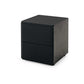 Cube Black Oak Side Table 2drw (Black Oak Top)