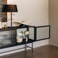 Kobe Sideboard (Black Oak) Fluted Glass