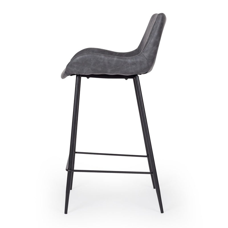 Vintage Barstool Grey PU