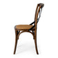 Reeves Dining Table 120 Rd (Deep Oak) - FLOOR MODEL + x4 Deep Oak Villa Chairs