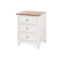 Jessica Bedside 3drw OAK TOP