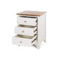 Jessica Bedside 3drw OAK TOP