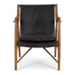 Finn Armchair Black Wax Leather