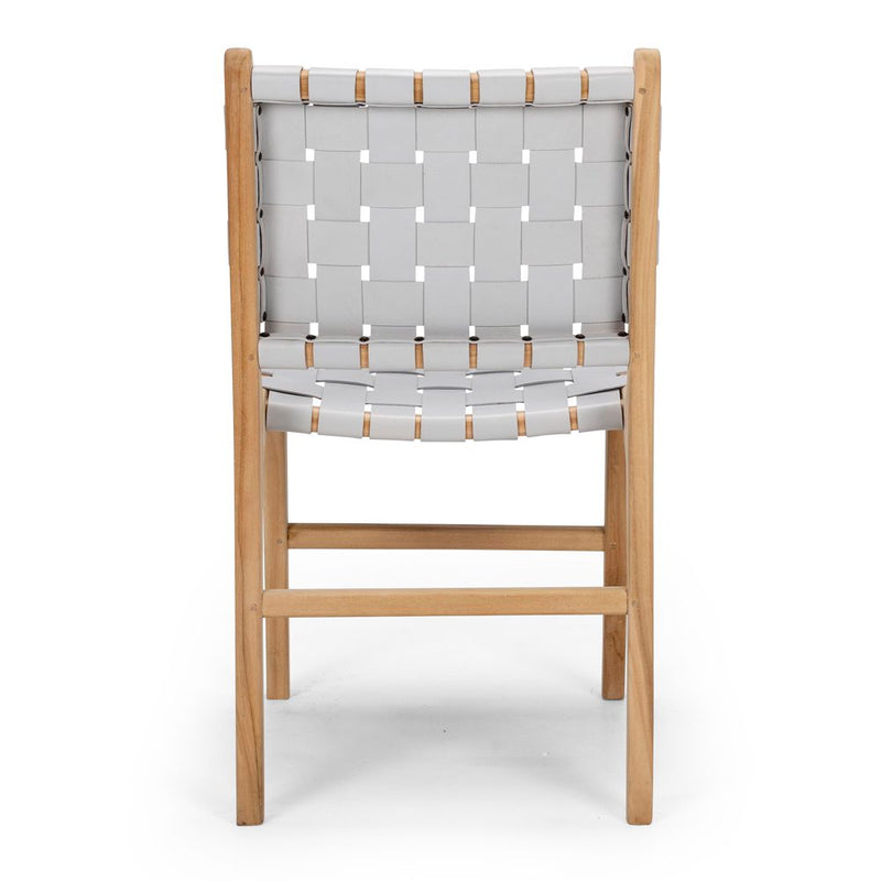 Indo Woven Dining Chair Duck Egg