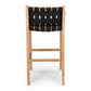 Indo Woven Highback Barstool Black