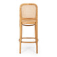 Matai Oak Barstool Rattan Seat